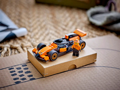 Driver with McLaren Race Car