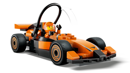 Driver with McLaren Race Car