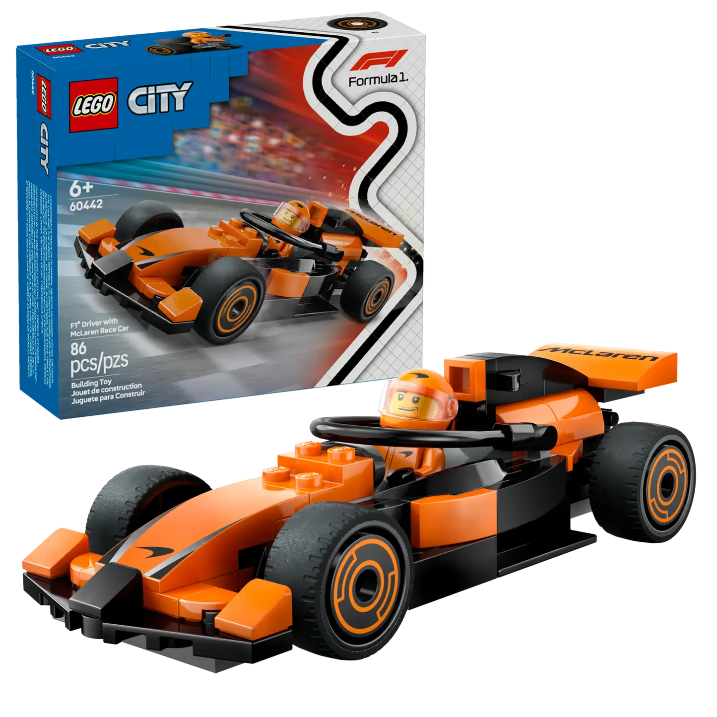 Driver with McLaren Race Car