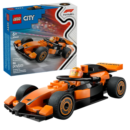 Driver with McLaren Race Car