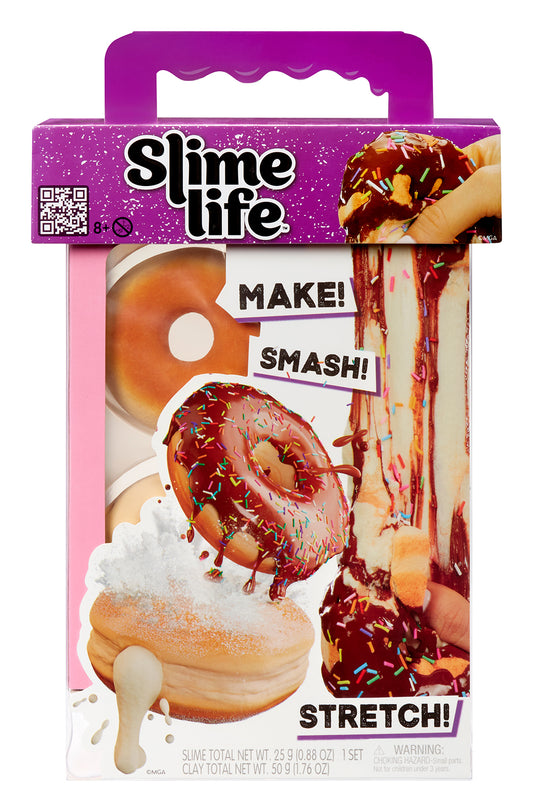 Slime Life Donuts Choco Icing Round & Cream Filled
