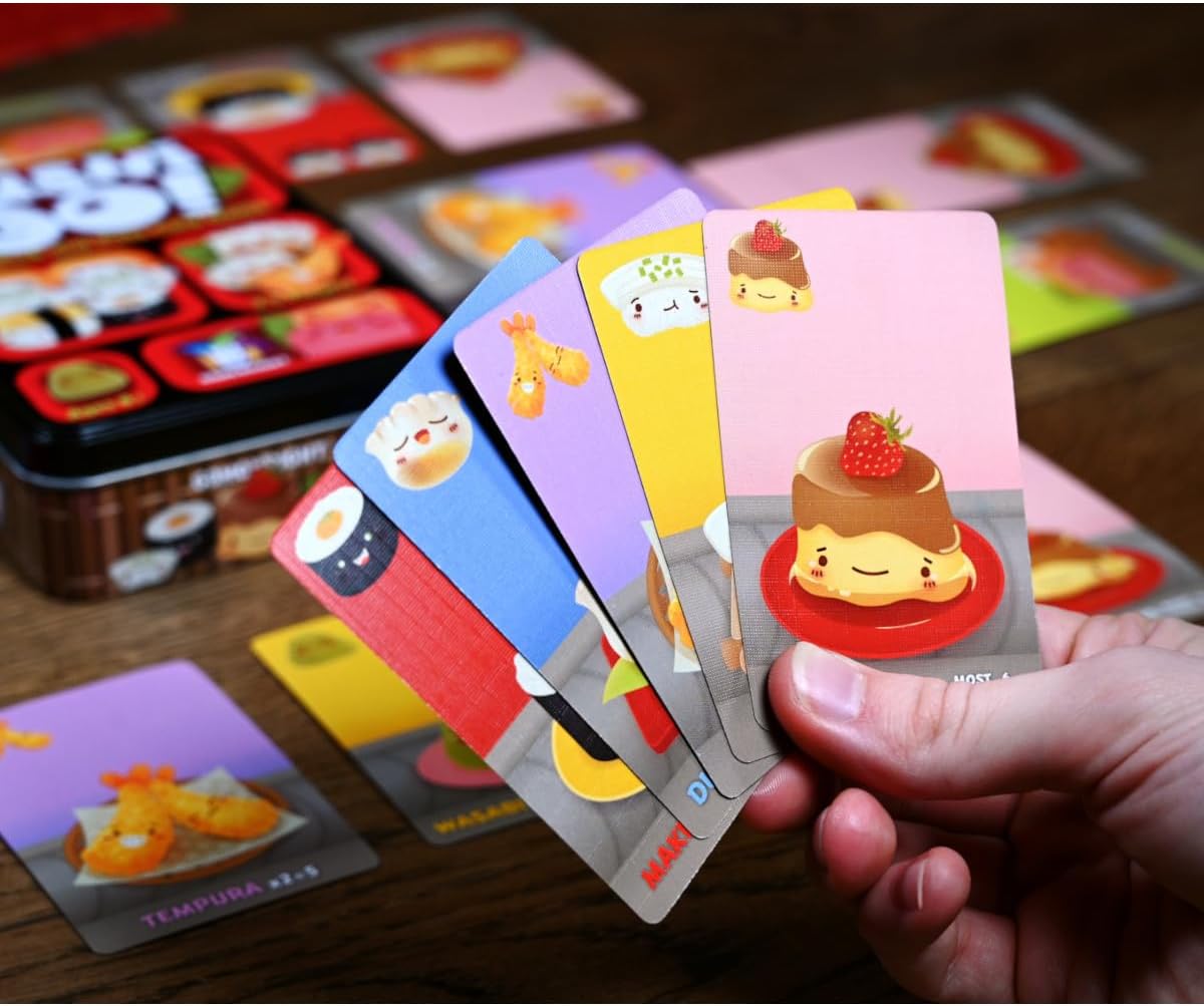 Sushi Go! Card Game (EN) – Fast-Paced Family Game in Collector's Tin