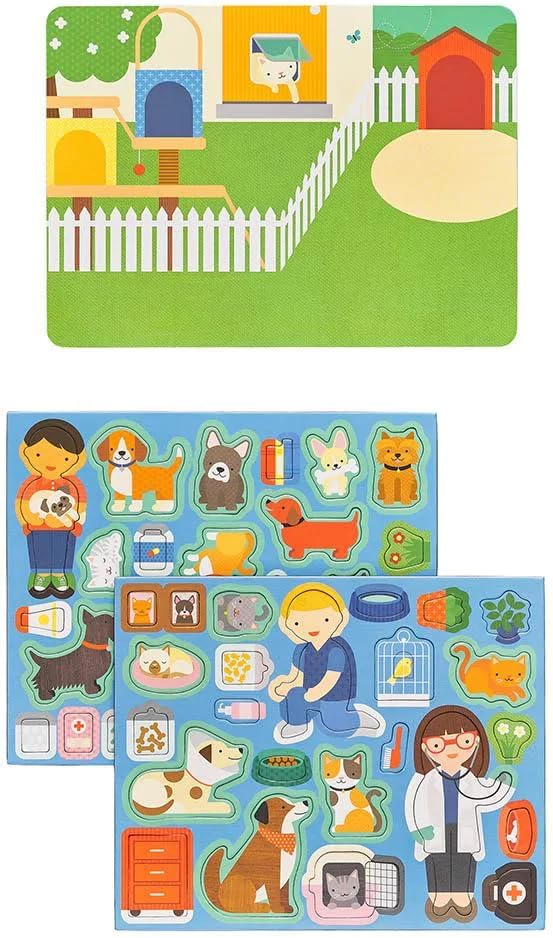 Pet Hospital Magnetic Play Scene