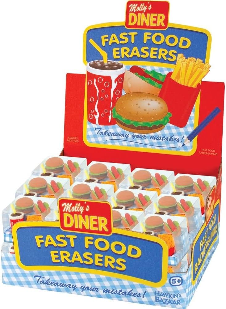 Fast Food Erasers