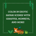 Coloring Book with Stickers Wild World