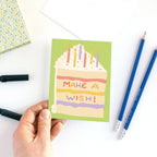 Make a Wish Birthday Cake Card