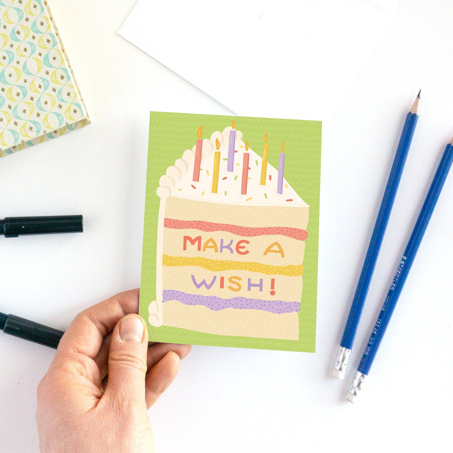 Make a Wish Birthday Cake Card