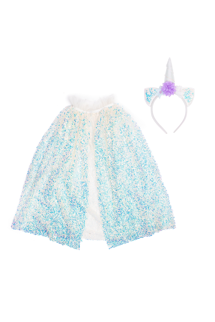 Unicorn Sparkle Cape and Headband