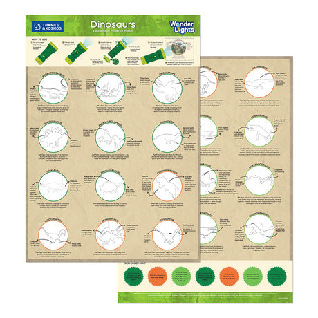 Wonder Lights: Dinosaurs - Educational Flashlight