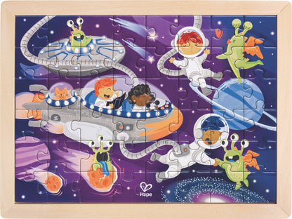 Space Friends Wooden Puzzle