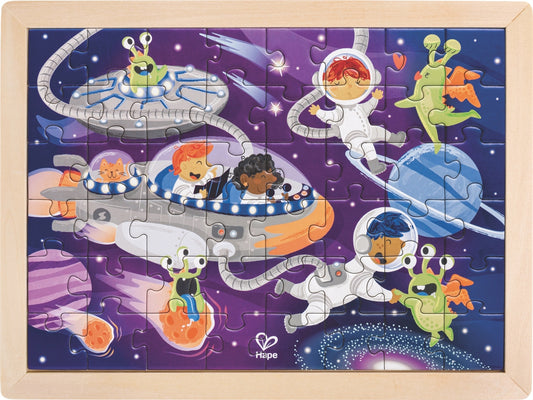 Space Friends Wooden Puzzle