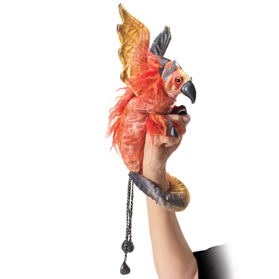 Phoenix Wristlet Puppet