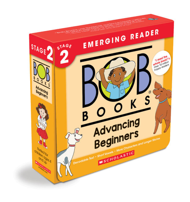 Bob Books - Advancing Beginners Box Set | Phonics, Ages 4 and up, Kindergarten (Stage 2: Emerging Reader)