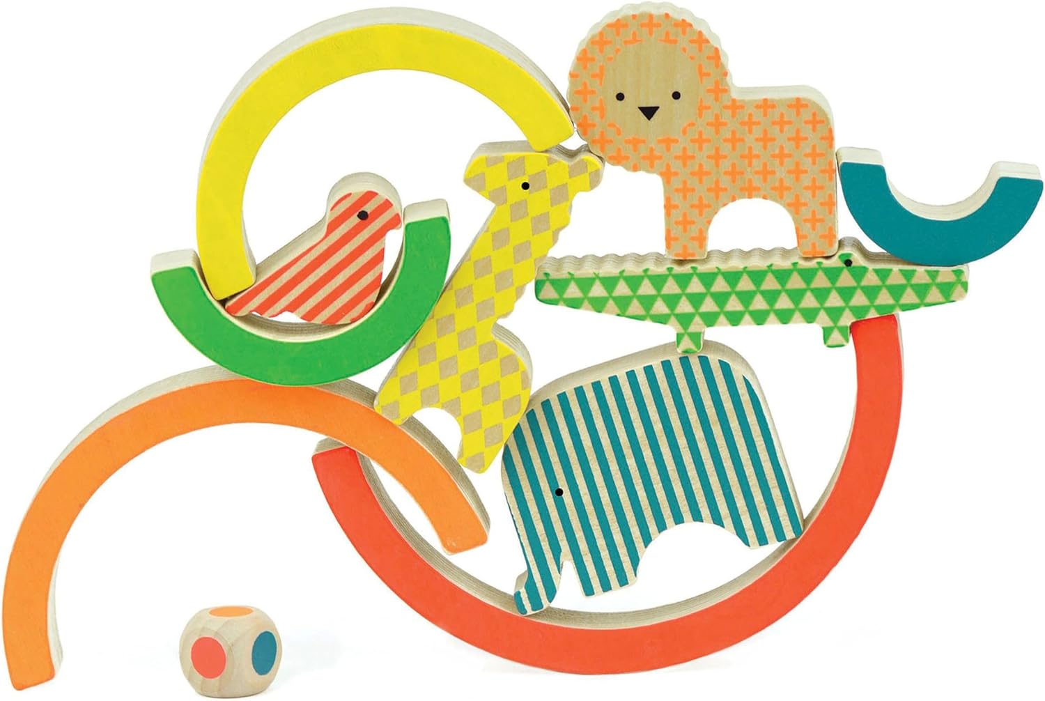 Wild Rainbow Wooden Balancing Game