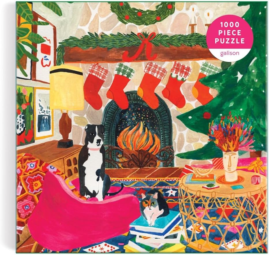 Fireside Friends 1000 Piece Puzzle in Square Box