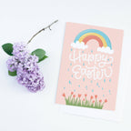 Rainbow Happy Easter Card