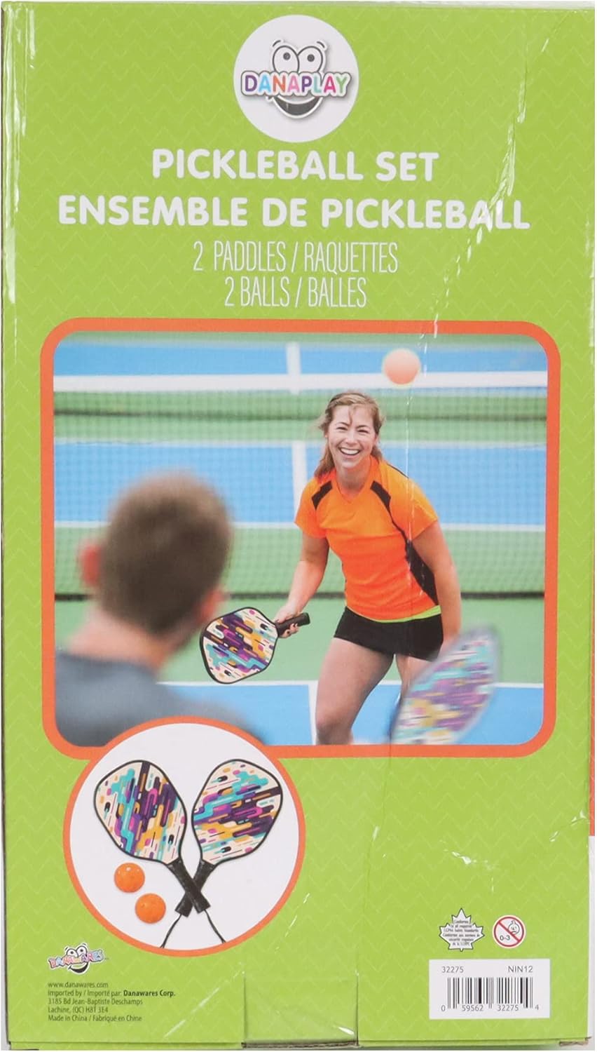 Pickleball - Play Set ( 2 Rackets & 2 Balls)