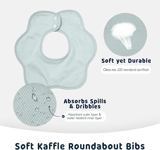 Kaffle Roundabout Drool Bibs - 3 Pack