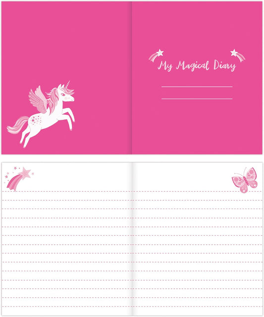 Unicorn Locked Diary