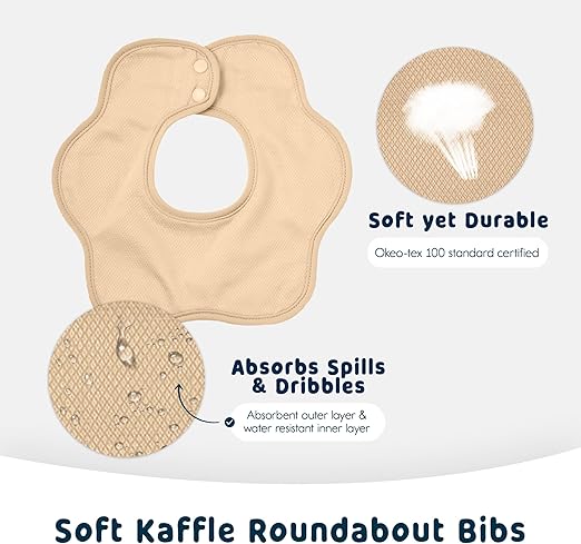 Kaffle Roundabout Drool Bibs - 3 Pack