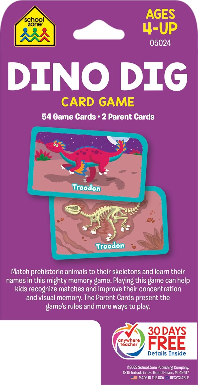 Dino Dig Card Game