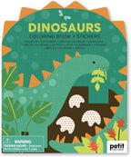 Coloring Book with Stickers Dinosaurs