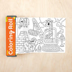 Construction Site Mini Coloring Roll