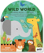 Coloring Book with Stickers Wild World