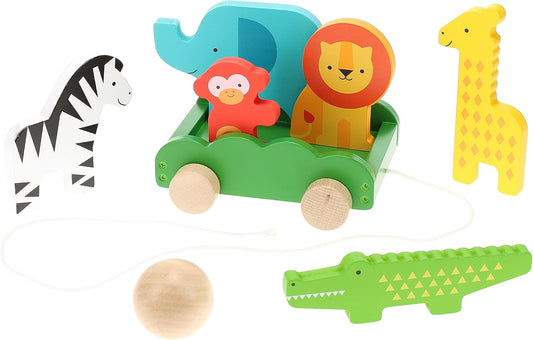 Safari Animals Wooden Bowling