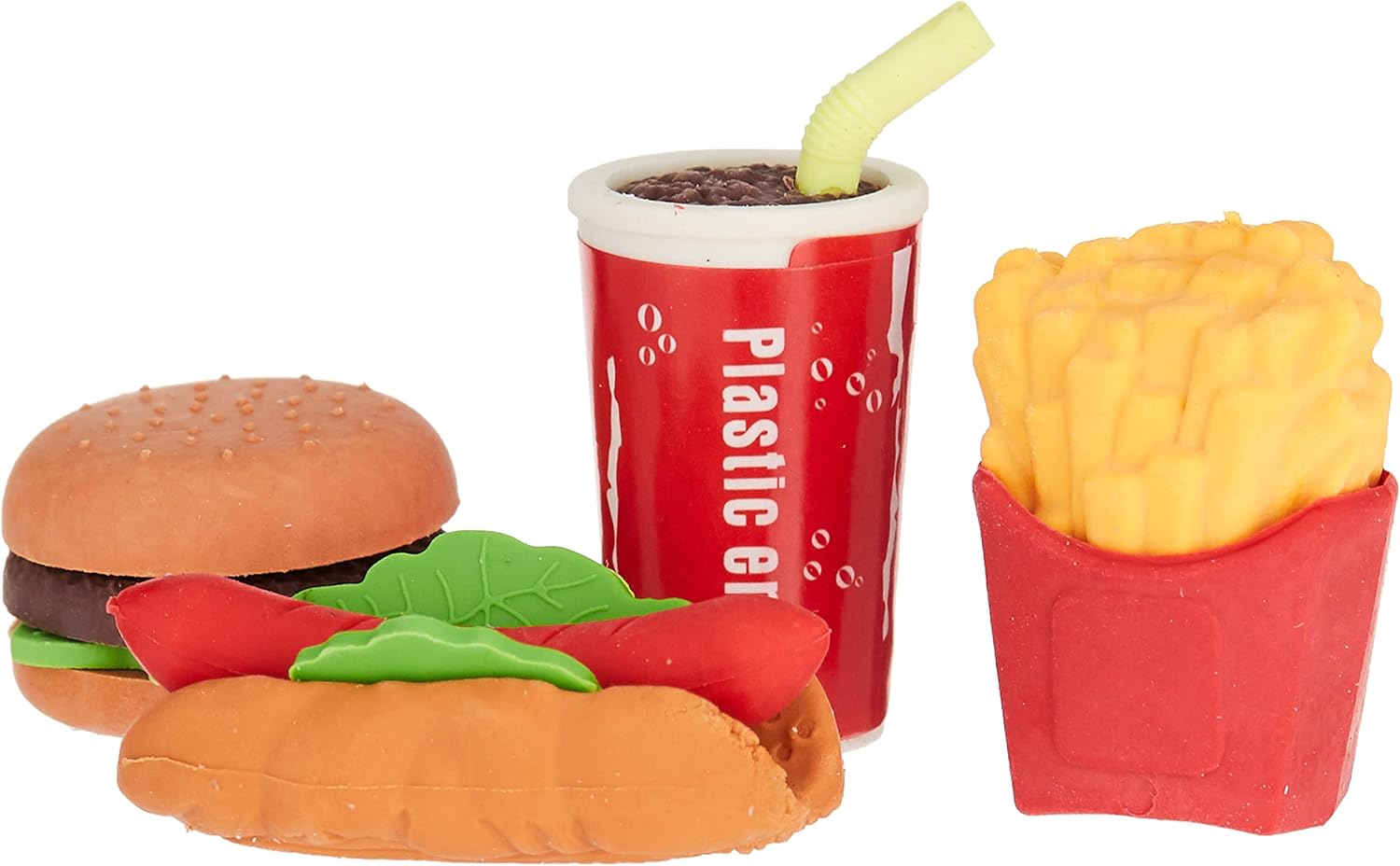 Fast Food Erasers