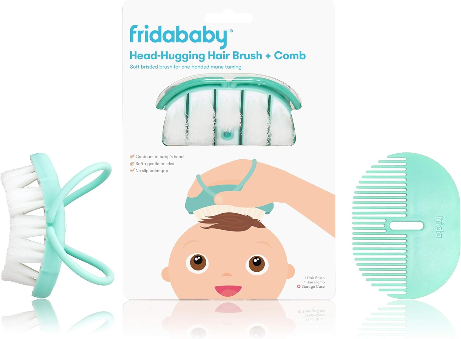Baby Head-Hugging Hairbrush + Styling Comb Set