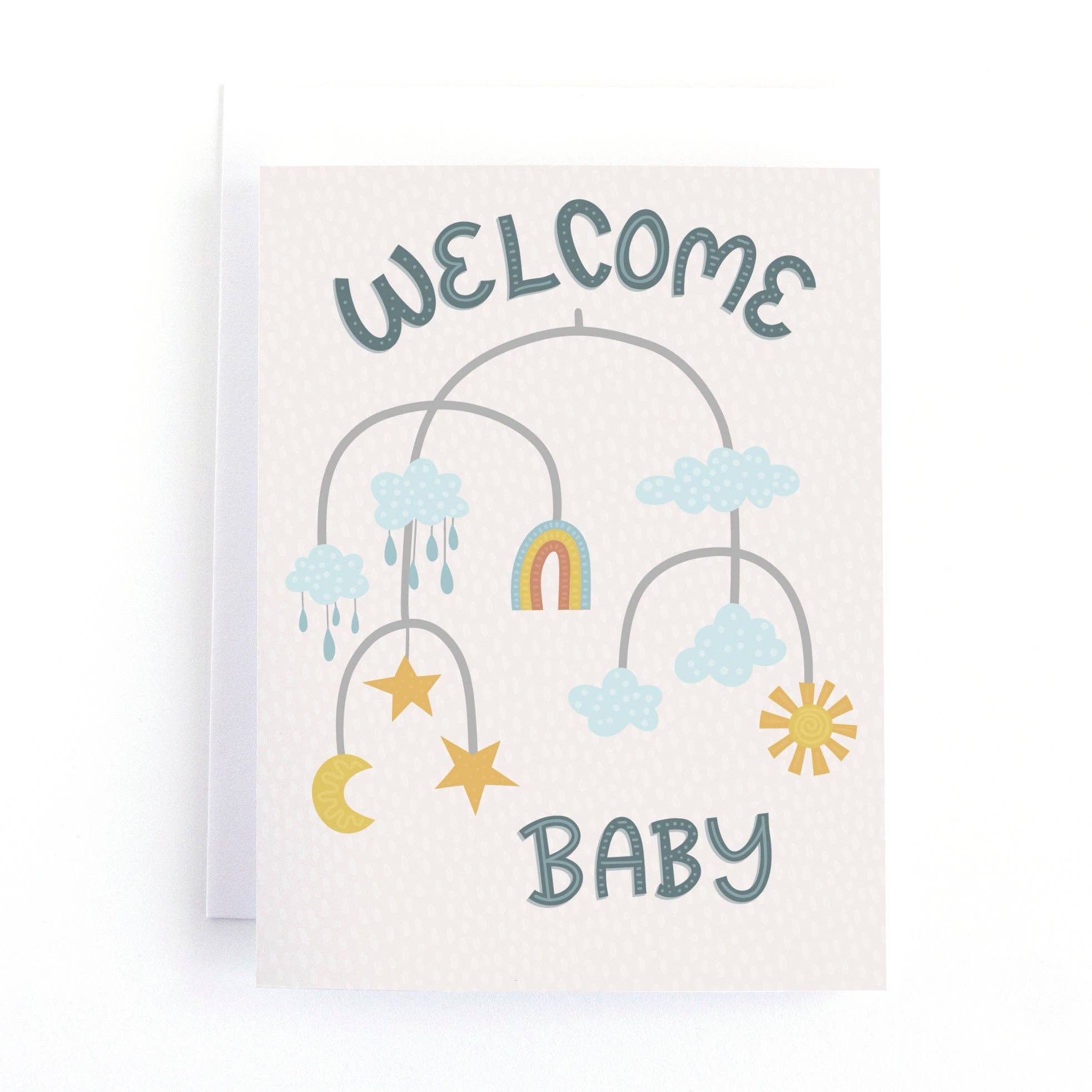 Gender-Neutral Welcome Baby Shower Card