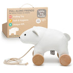 Pull Along Friends-Polar Bear - Wheeled Toy