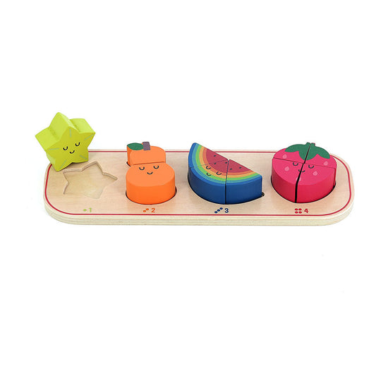 1, 2, 3 and 4 Fruits Early Learning Puzzle by Andy Westface