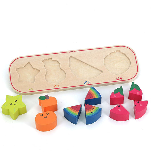 1, 2, 3 and 4 Fruits Early Learning Puzzle by Andy Westface
