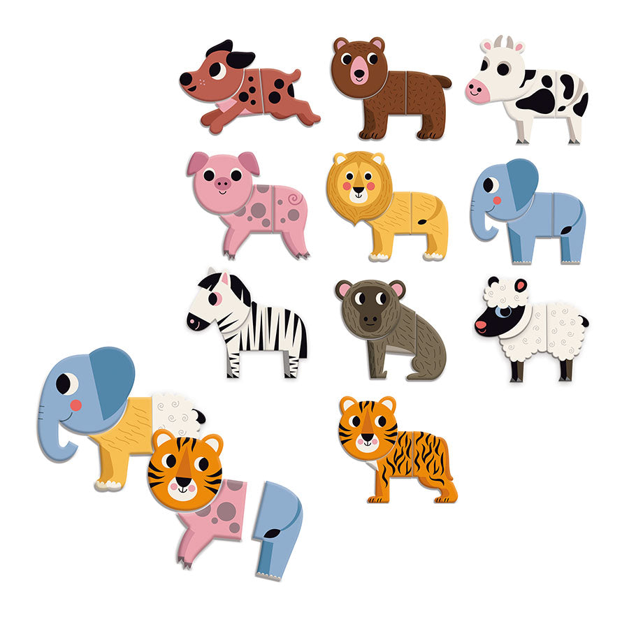 Mix and Match Animal Magnets by Ingela P Arrhenius