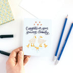 Congrats on your growing family Duckling New Baby Card