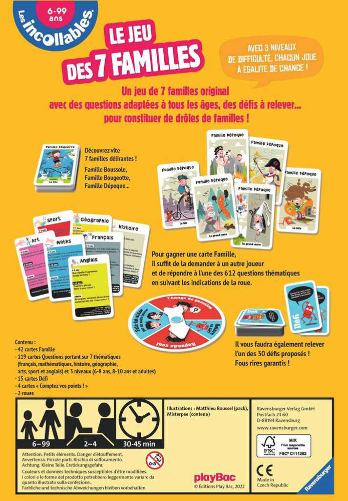 (French) Le Jeu des 7 familles