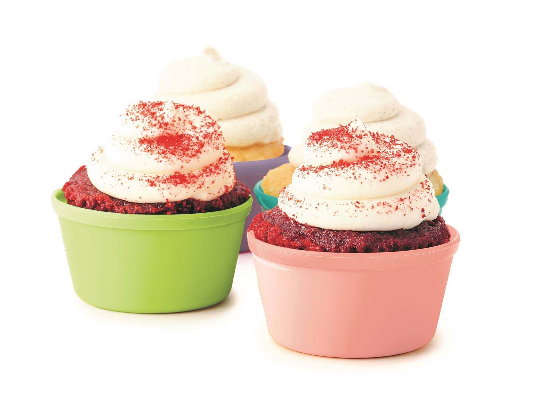 Rainbow Silicone Food Cups