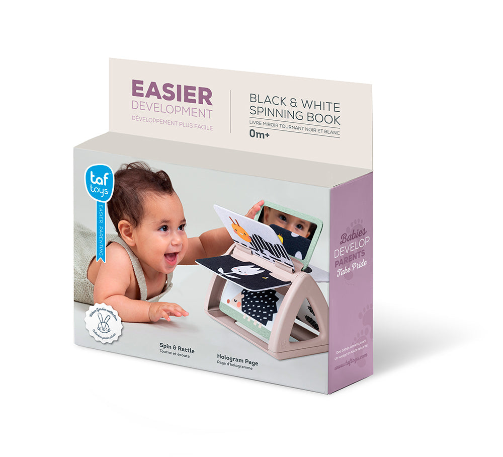 Taf Toys Black and White Spinning Book