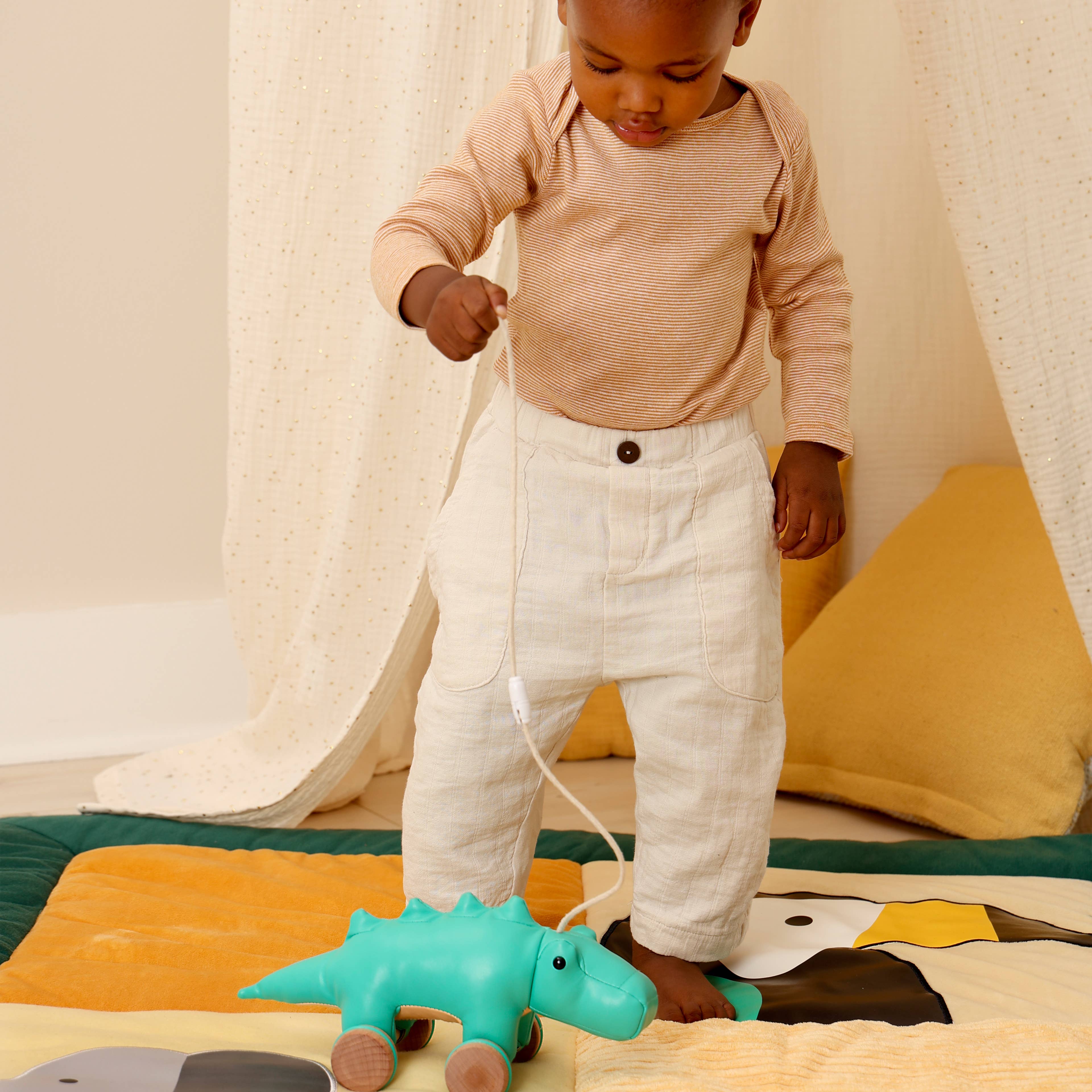 Pull Along Friends -Crocodile - Wheeled Toy