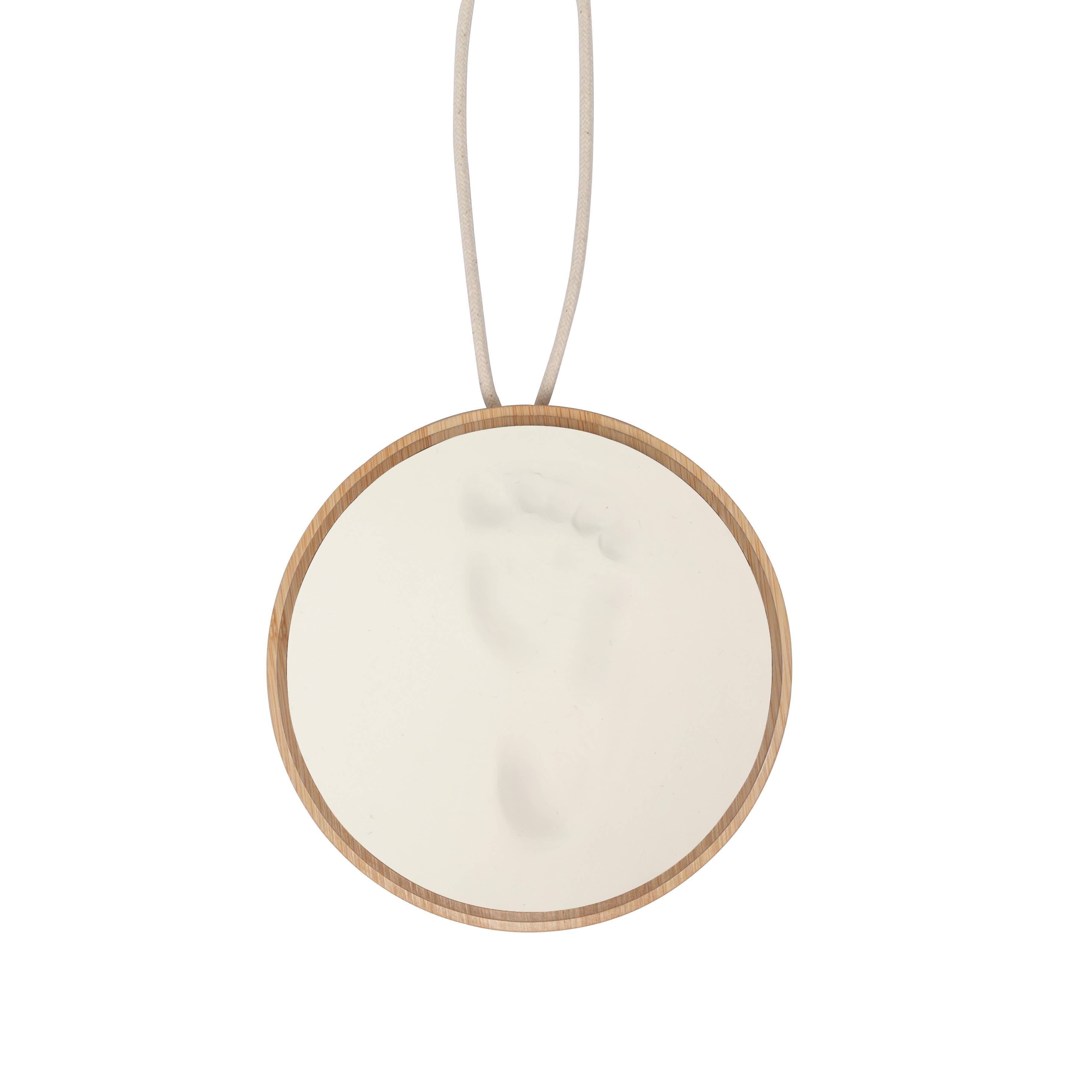 Wooden Medallion Keepsake|Baby Imprint Kit