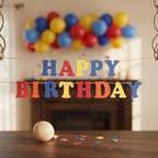 Banner Happy Birthday Multi Colour Bold