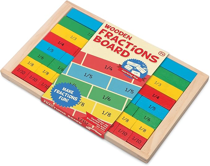 Wooden Fractions Board
