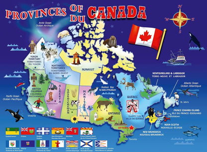 Map of Canada 100 pc