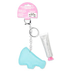 Cheer Face Glitter Keychain