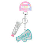 Cheer Face Glitter Keychain