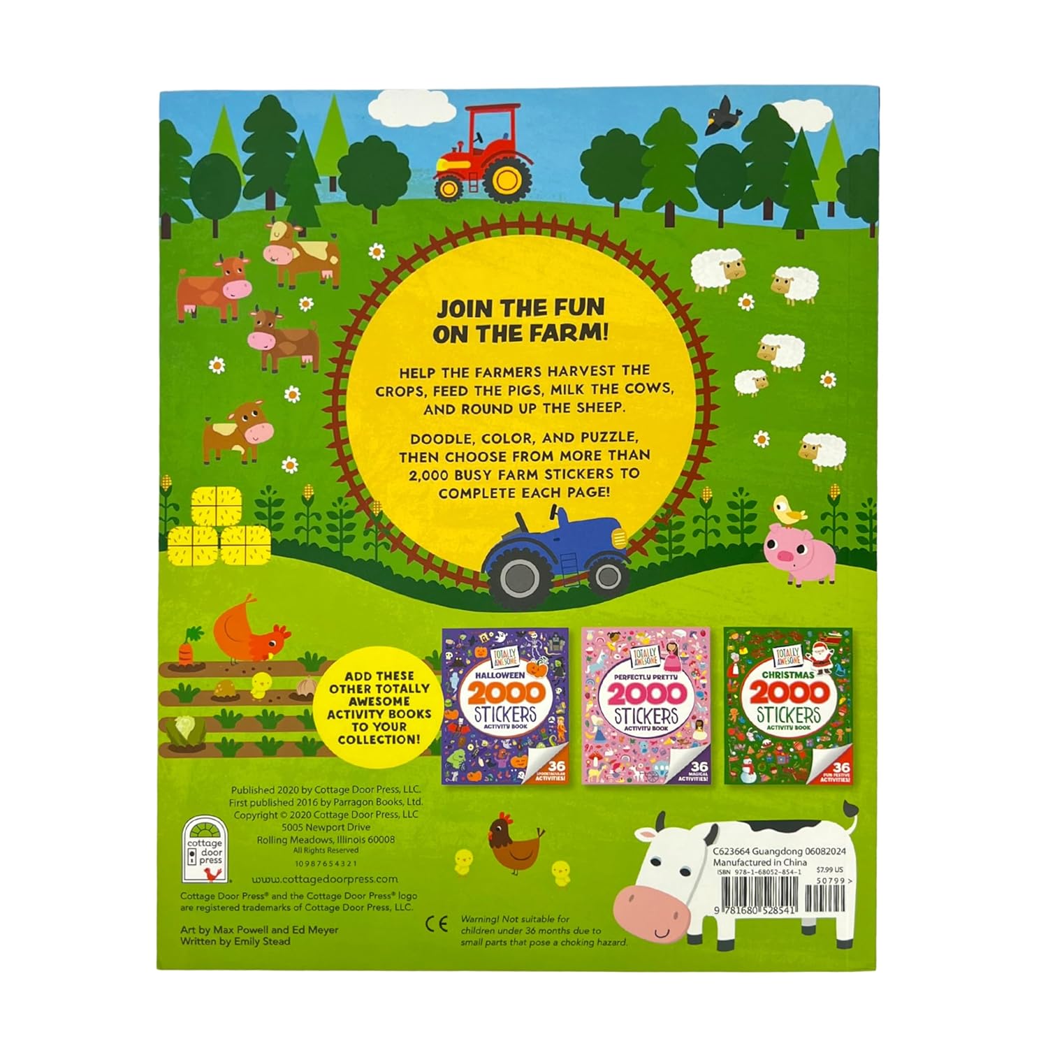 Totally Awesome 2000 Stickers Busy Farm Activity Book