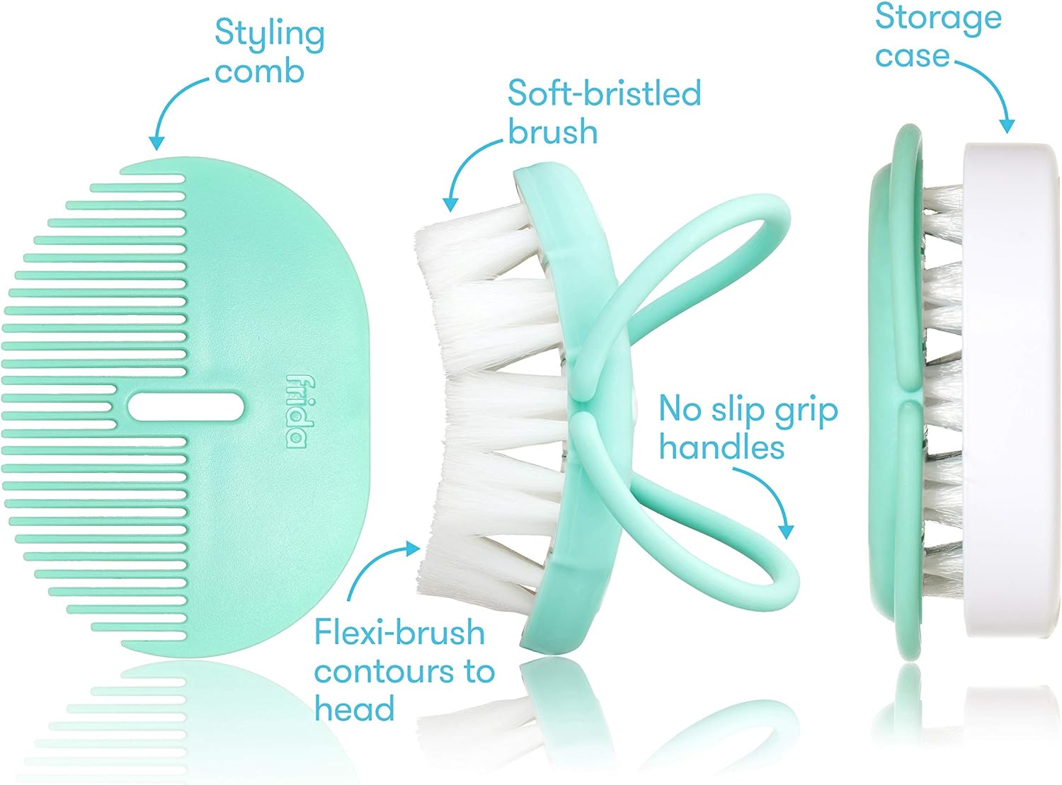 Baby Head-Hugging Hairbrush + Styling Comb Set