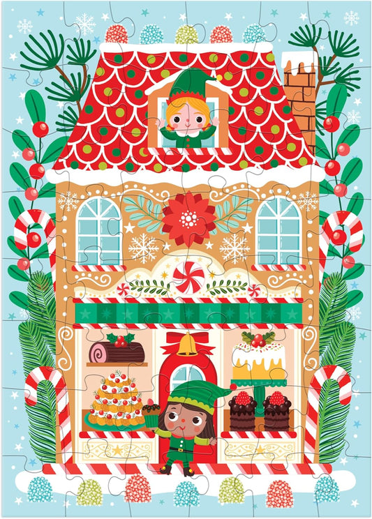 Santa's Bakery 48 Piece Mini Puzzle Ornament